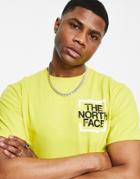The North Face Coordinates T-shirt In Yellow