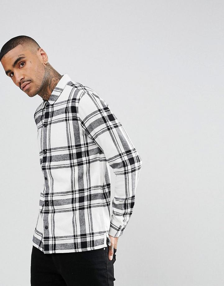 Allsaints Checked Shirt - Beige