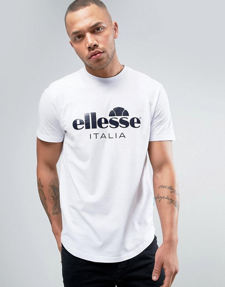 Ellesse Italia T-shirt With Large Logo - White