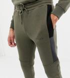 Nicce Skinny Jogger In Khaki With Side Panels Exclusive To Asos - Green