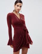 C/meo Indulgent Mini Dress - Red