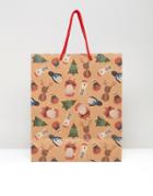Paperchase Holidays Characters Large Gift Bag - Multi