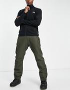 Surfanic Scortch Waterproof Loose Fit Technical Snow Pants In Green