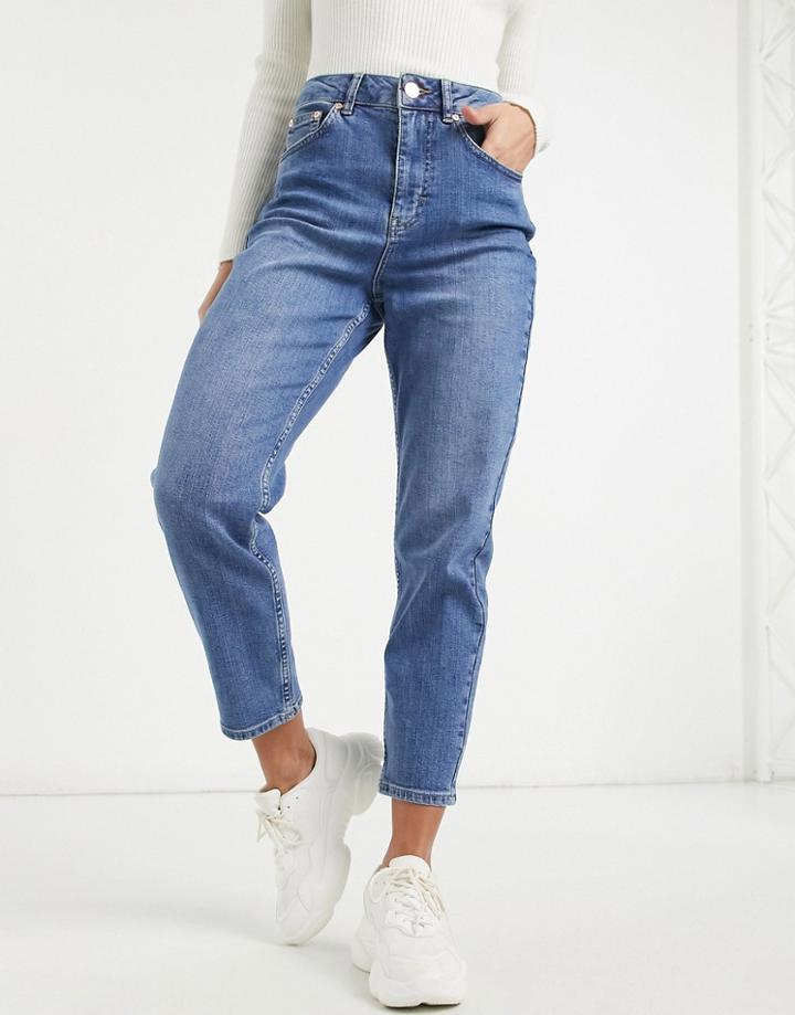 Oasis Monroe Mum Jeans In Blue-blues