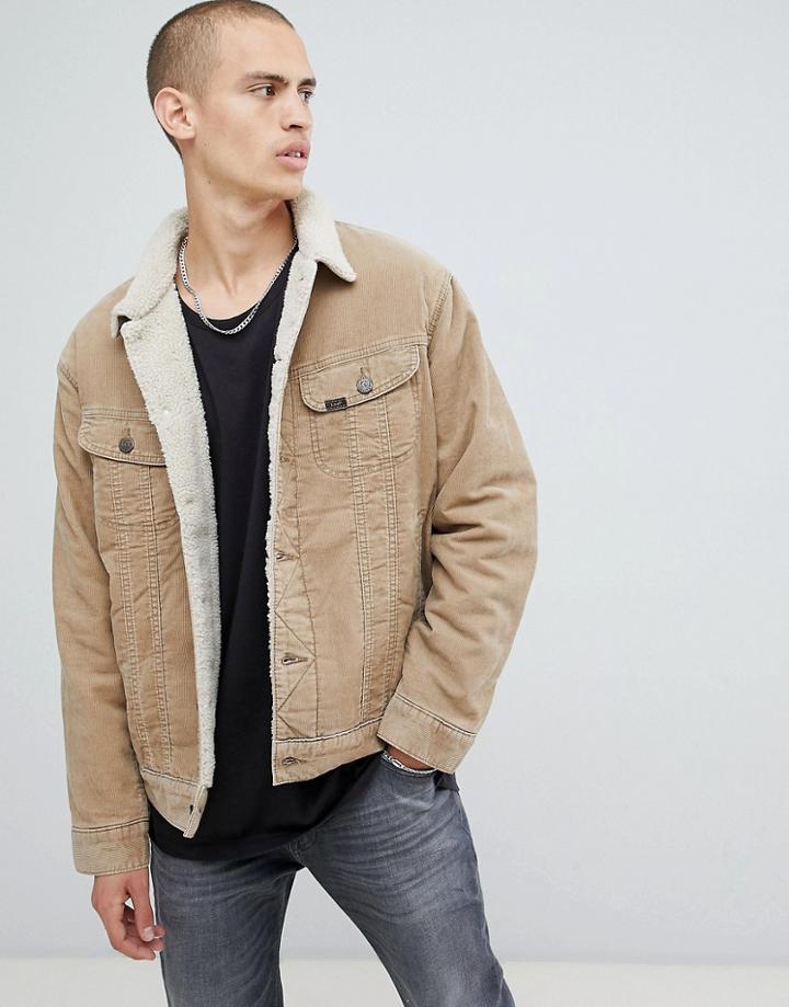 Lee Cord Borg Jacket - Beige