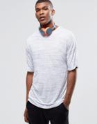 Asos Oversized T-shirt In Slub Fabric - White