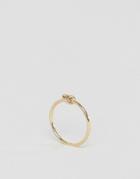 Asos Tiny Knot Pinky Ring - Gold