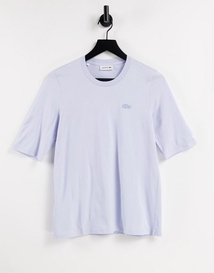 Lacoste Oversized Logo T-shirt In Pink