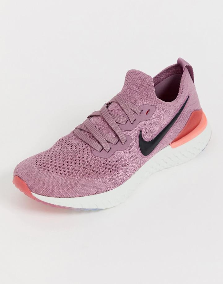Nike Running Epic React Sneakers In Plum-purple