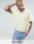Puma Waffle Oversized T-shirt In Yellow Exclusive To Asos - Yellow