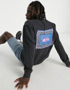 Quiksilver Neon Slab Sweatshirt In Black