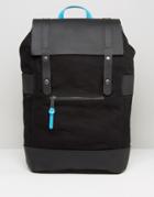 Forbes & Lewis Leather Rider Backpack In Black - Black