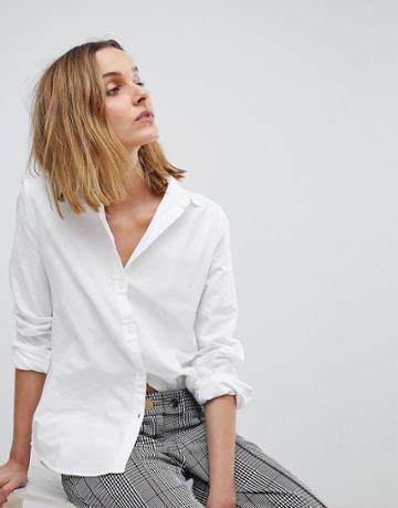 Pieces Oxford Shirt - White