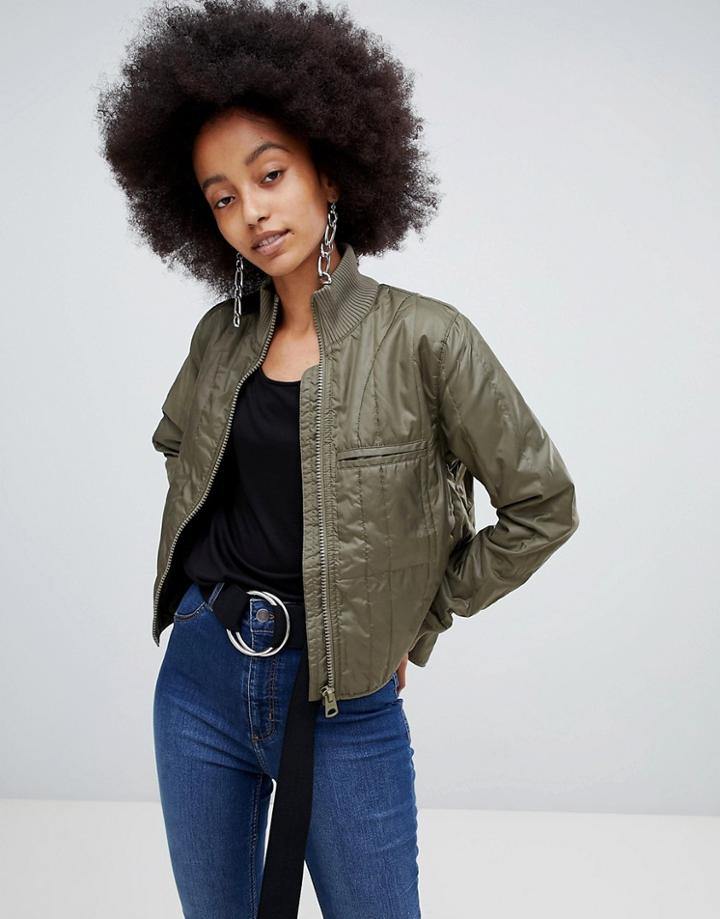 Cheap Monday Value Military Jacket - Green