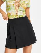 Trendyol Pleated Mini Skirt In Black