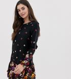 New Look Tall Floral Border Print Dress - Multi