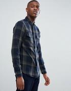 Only & Sons Shirt In Regular Fit Heavy Cotton Check - Green
