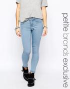 Noisy May Petite Light Wash Paris Jegging - Blue