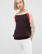 H.one Colourblocked Raglan Sweater - Multi