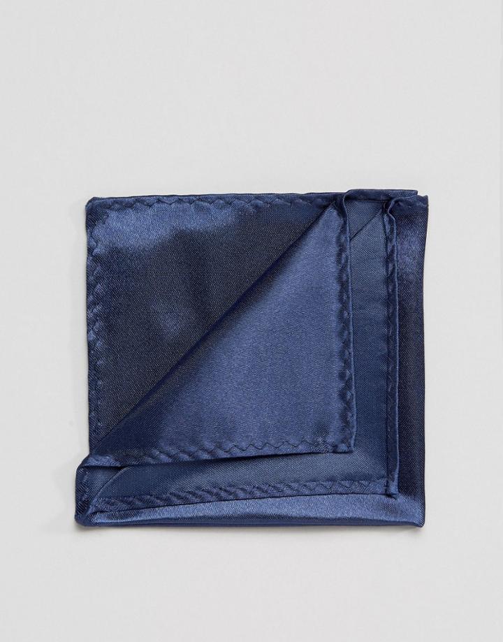 7x Pocket Square In Box - Navy