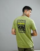 The North Face North Faces T-shirt Denali Back Print In Green - Green