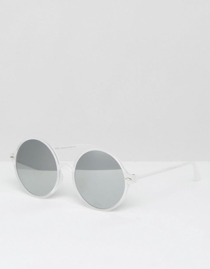 7x Round Sunglasses - Clear