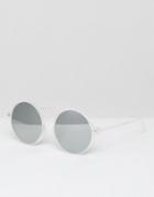 7x Round Sunglasses - Clear