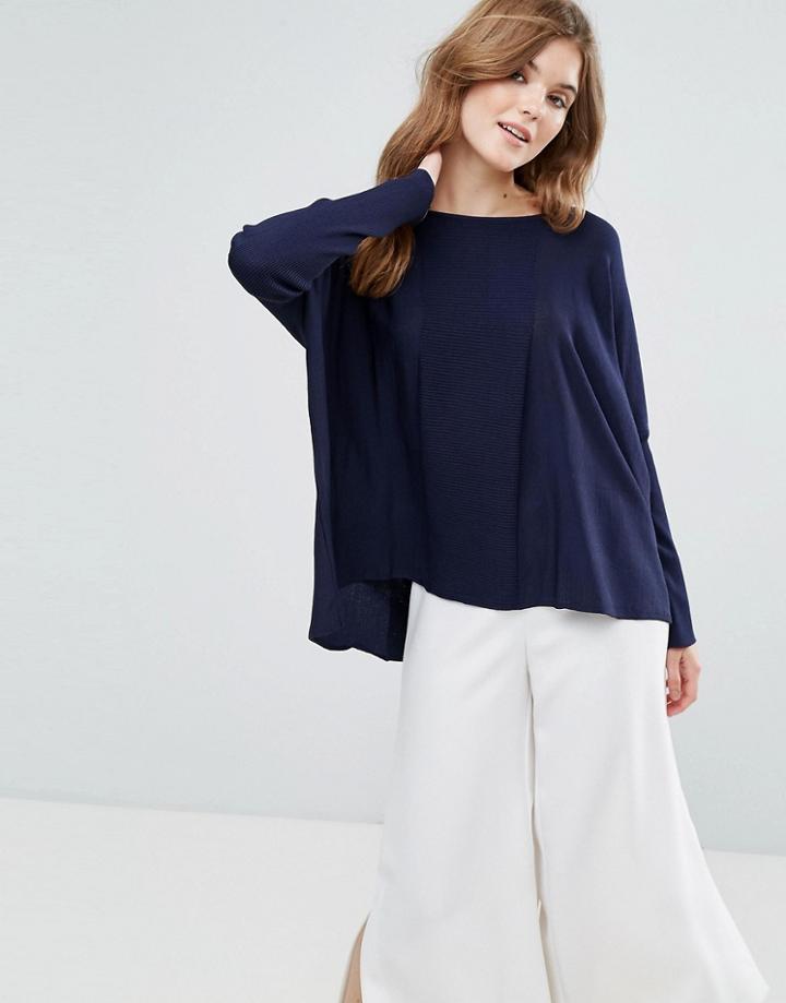 Lavand Oversized Sweater - Navy