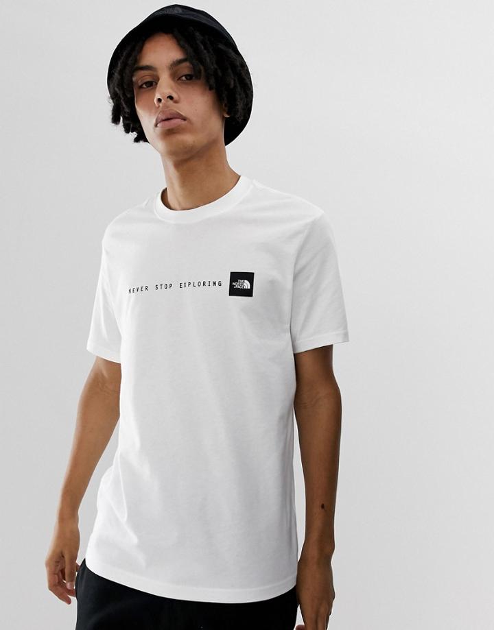 The North Face Never Stop Exploring T-shirt In White - White