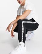 Fred Perry Taped Sweatpants In Black