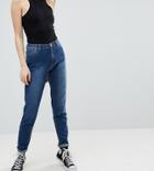 Missguided Tall Riot High Rise Mom Jeans - Blue