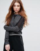 Neon Rose The Sophie Sweat - Gray