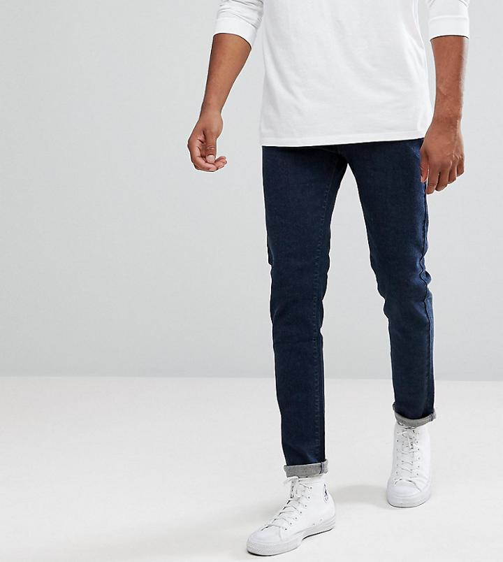 Bellfield Tall Skinny Jeans In Indigo - Blue