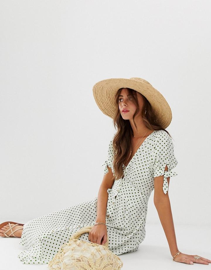 Faithfull Billie Midi Dress With Button Front - Multi
