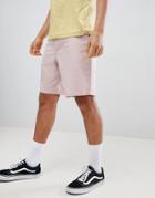 Asos Design Skater Shorts In Ice Pink - Pink
