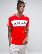 Adidas Originals London Pack Block T-shirt In Red Bk7783 - Red