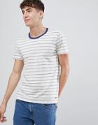 Esprit T-shirt With Multi Stripe - Gray
