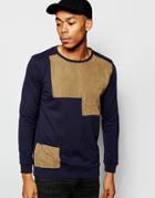 Nana Judy Sweatshirt With Patchwork - Navy