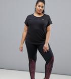 Only Play Plus Printed Mesh Legging - Multi