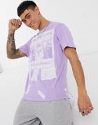 Pull & Bear Sex Education T-shirt In Lilac-purple