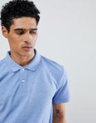 Esprit Polo Shirt In Powder Blue - Blue