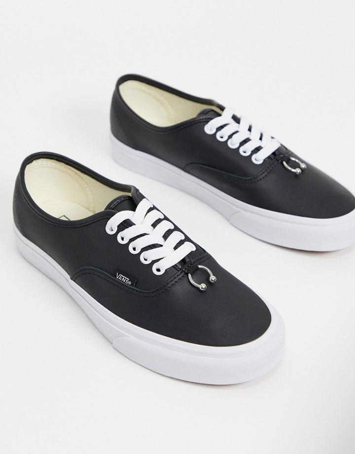 Vans Authentic Piercing Sneakers In Black