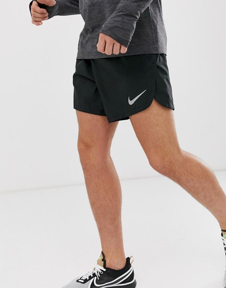 Nike Running Fast 5 Inch Shorts In Black