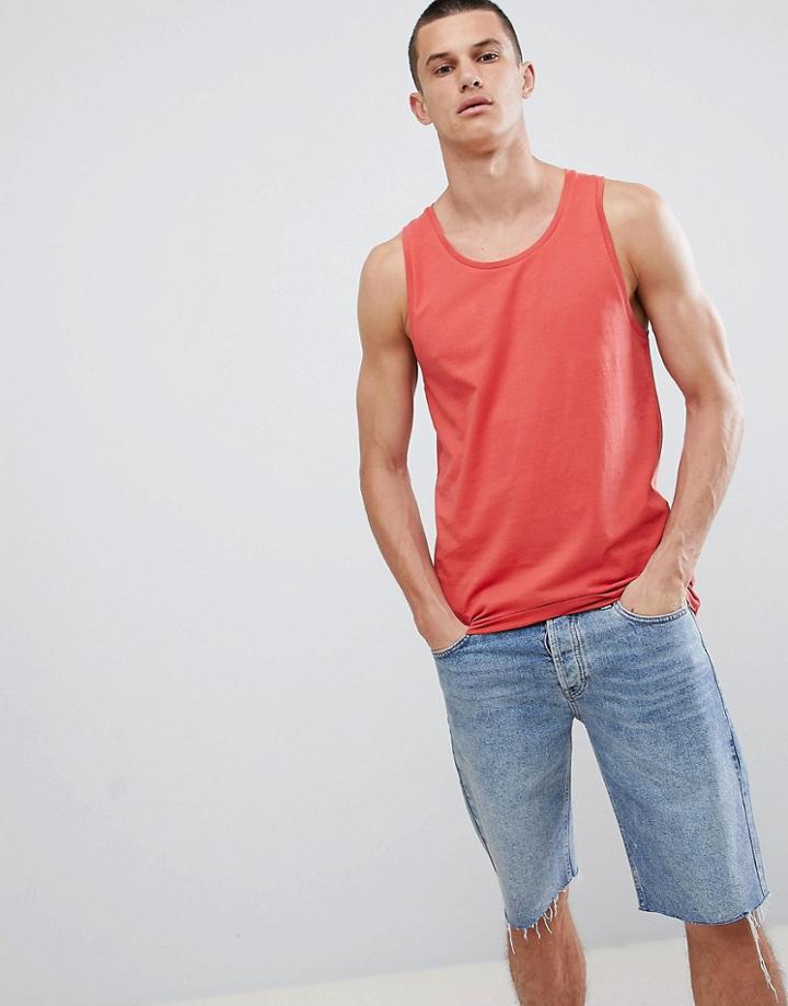 Jack & Jones Originals Tank In Red - Red