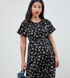 New Look Maternity Printed Swing Dress - Black