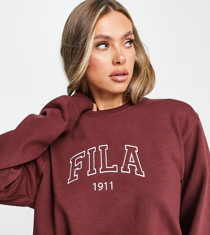 Fila Varsity Unisex Sweatshirt In Red