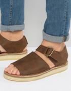 Clarks Original Trek Strap Sandal - Brown