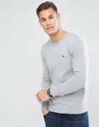 Ben Sherman Long Sleeve Pocket Knit Sweater - Gray
