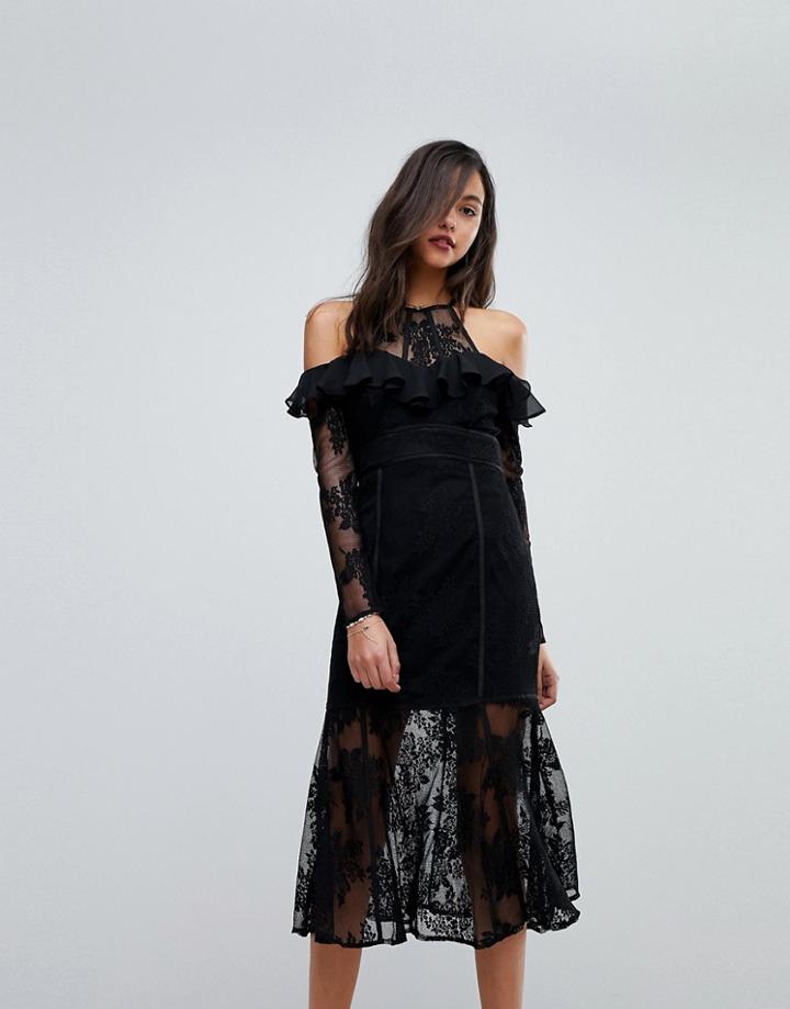 The Jetset Diaries Aphrodite Midi Dress - Black