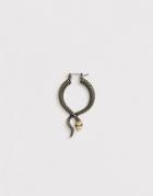 Reclaime Vintage Inspired Hoop Statement Earring With Snake Design In Gold Exclusive At Asos - Gold